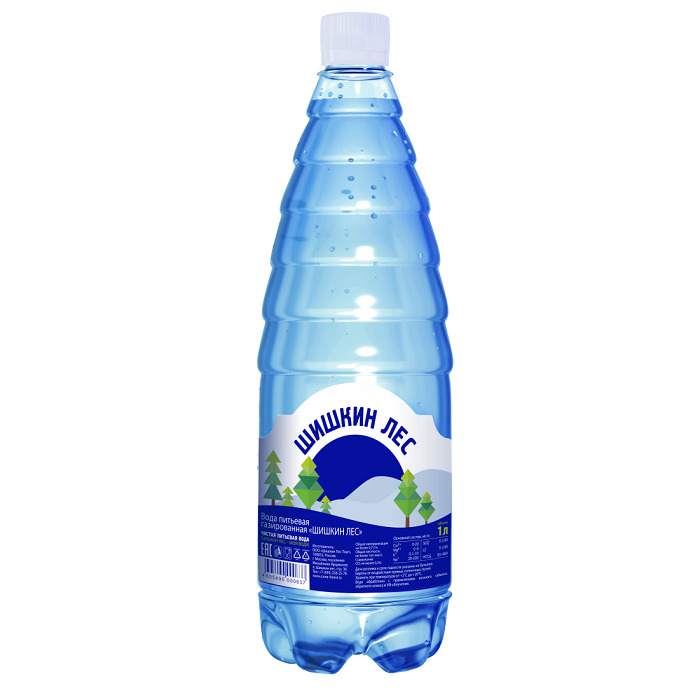 Вода "Шишкин лес" 1 литр, газ, пэт, 6 шт. в уп. от магазина Одежда+