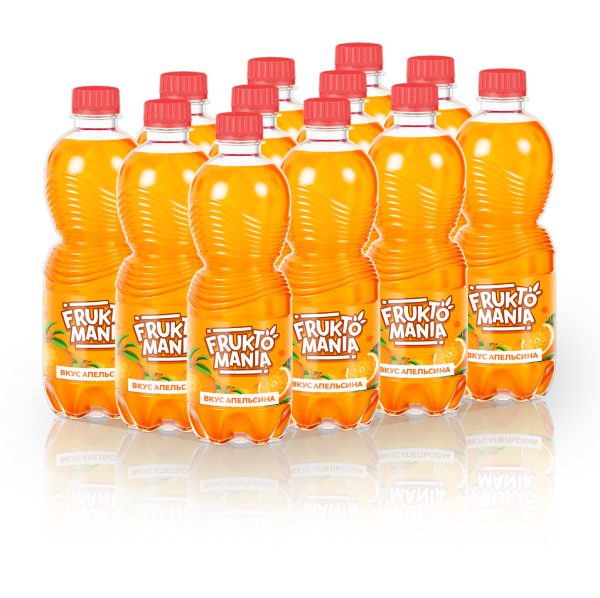 Газированный напиток Fruktomania Апельсин 0,5 л., 12 шт