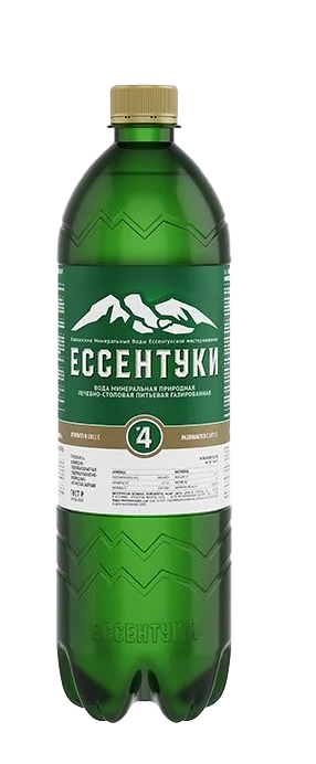 Вода "Ессентуки №4" 1 литр газированная (ПЭТ) уп. 6 шт. от магазина Одежда+