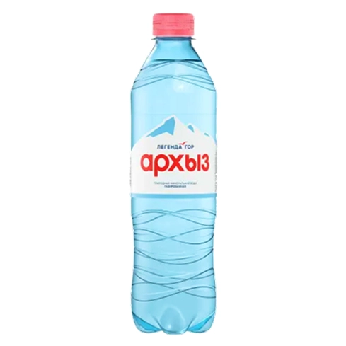 Вода "Архыз" 0.5 литра, газ., ПЭТ, 12 шт. в уп