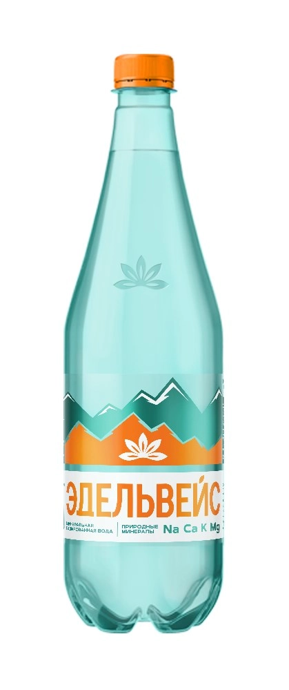 Вода Эдельвейс 1 литр газированная ПЭТ уп. 12 шт. от магазина Одежда+